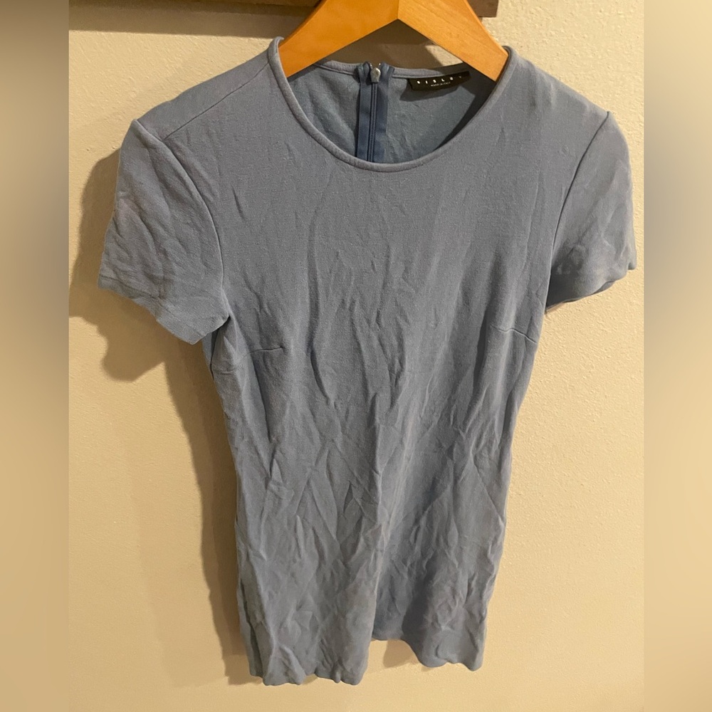 Sisley Light Blue Mini Dress‎ Size XS